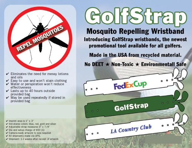GOLF MOSQUITO REPELLING WRISTBANDS