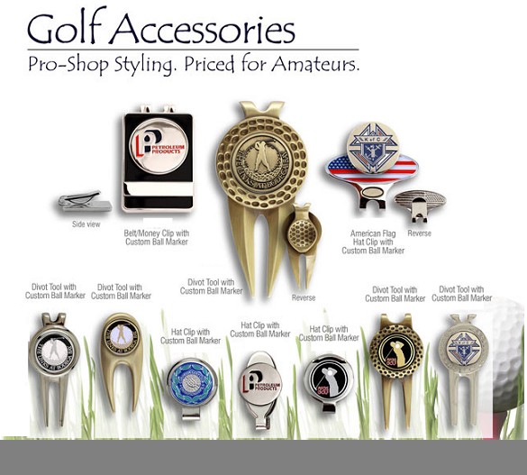 GOLF HAT CLIPS WITH  BALL MARKERS