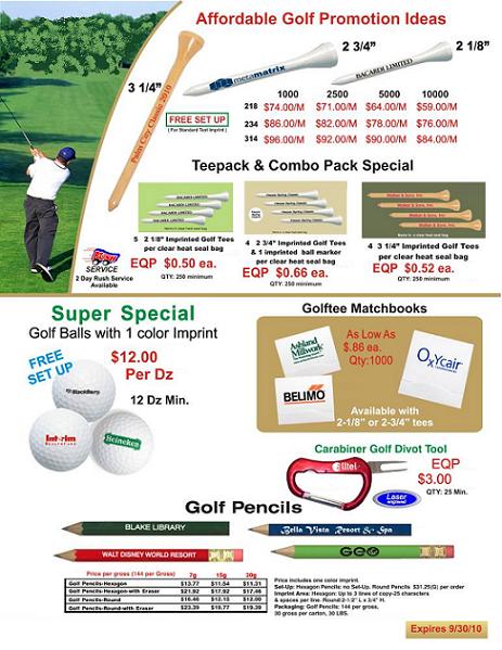 GOLF PRODUCTS - SPECIAL